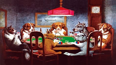 poker spielende hunde